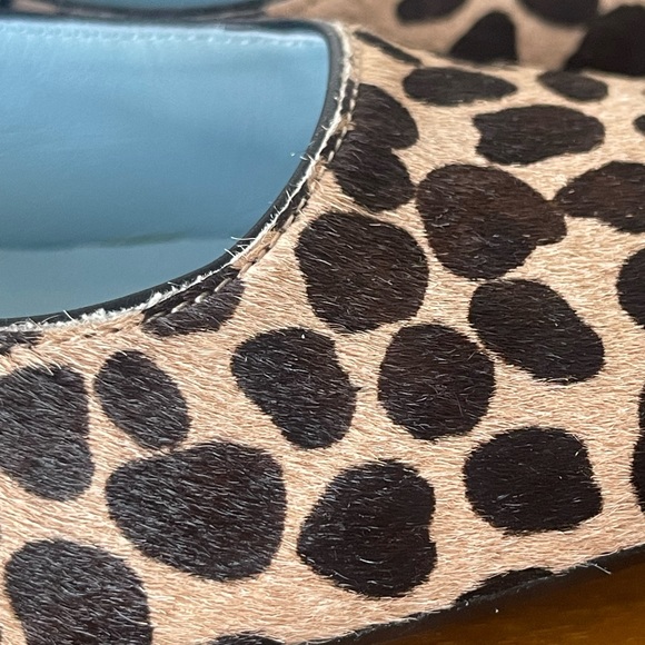 NIB Frances Valentine Katy Haircalf Cheetah Maryjanes Size 8.5 - Picture 8 of 15